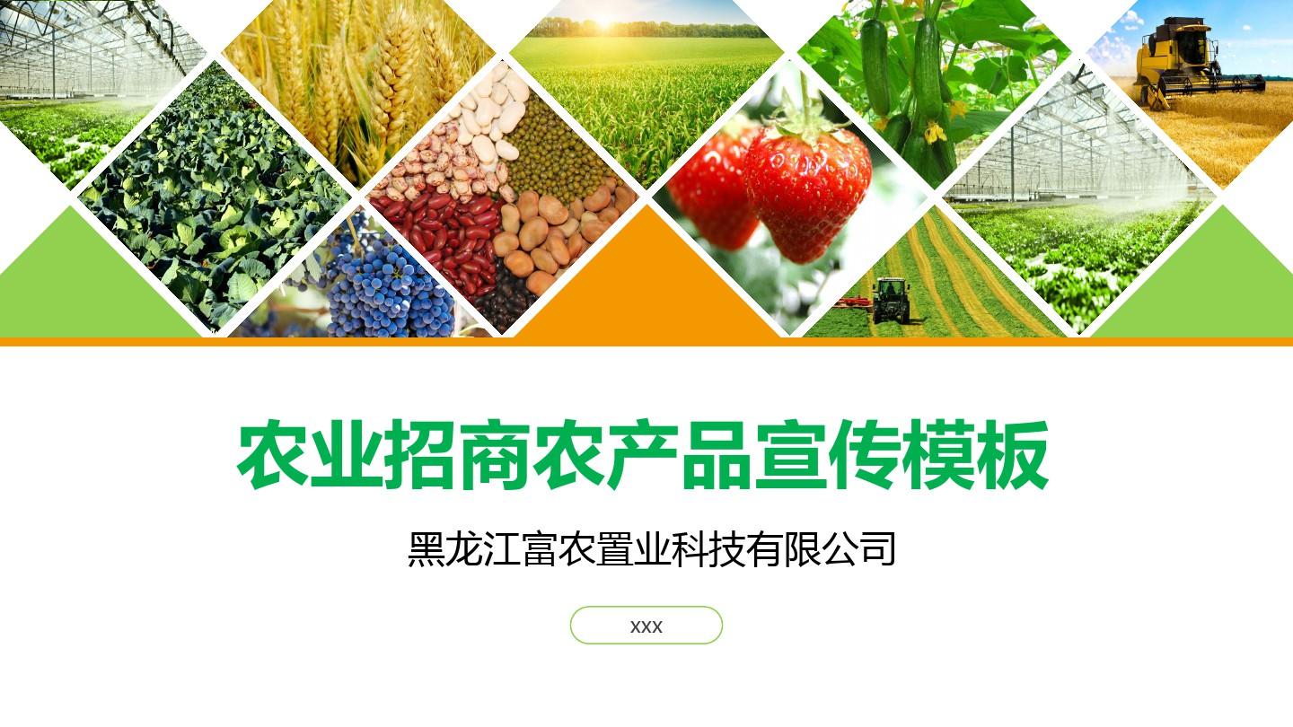 綠色田野，財富未來 現代農業招商與農產品品牌宣傳方案