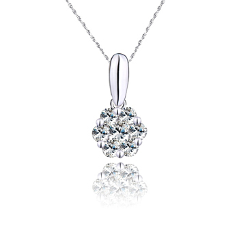 璀璨星光，點亮優雅——諾曼諾蘭18K白金鉆石項墜品鑒